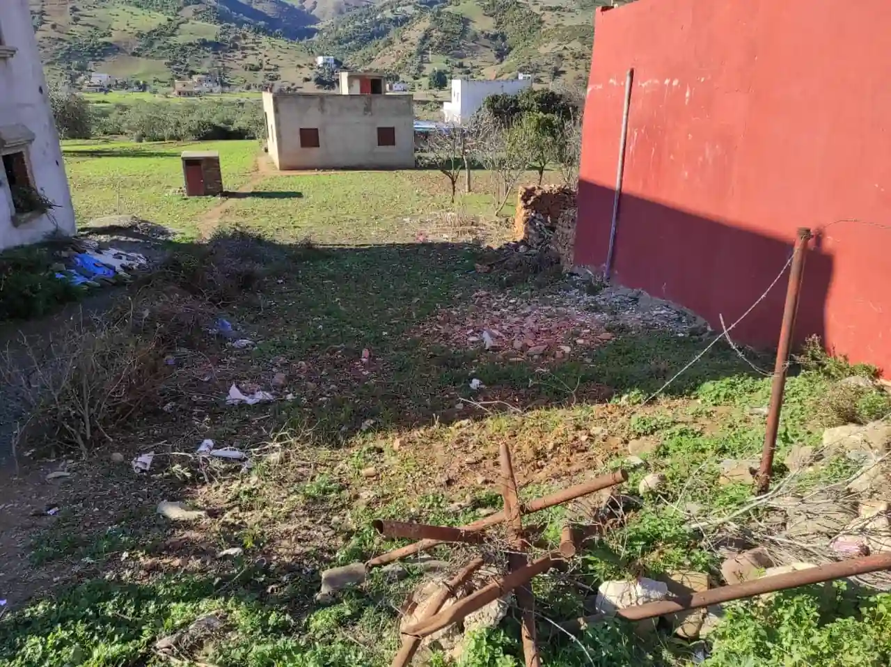 Terrain à Vendre Amsa zone immeuble R+3 prix raisonnable a cote de la mosquée Terrain à Vendre Amsa zone immeuble R+3 prix raisonnable a cote de la mosquée