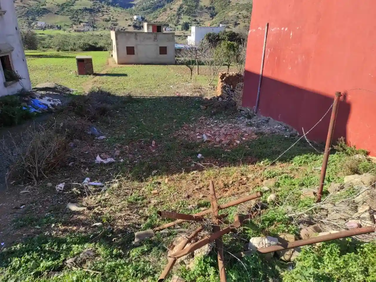 Terrain à Vendre Amsa zone immeuble R+3 prix raisonnable a cote de la mosquée Terrain à Vendre Amsa zone immeuble R+3 prix raisonnable a cote de la mosquée