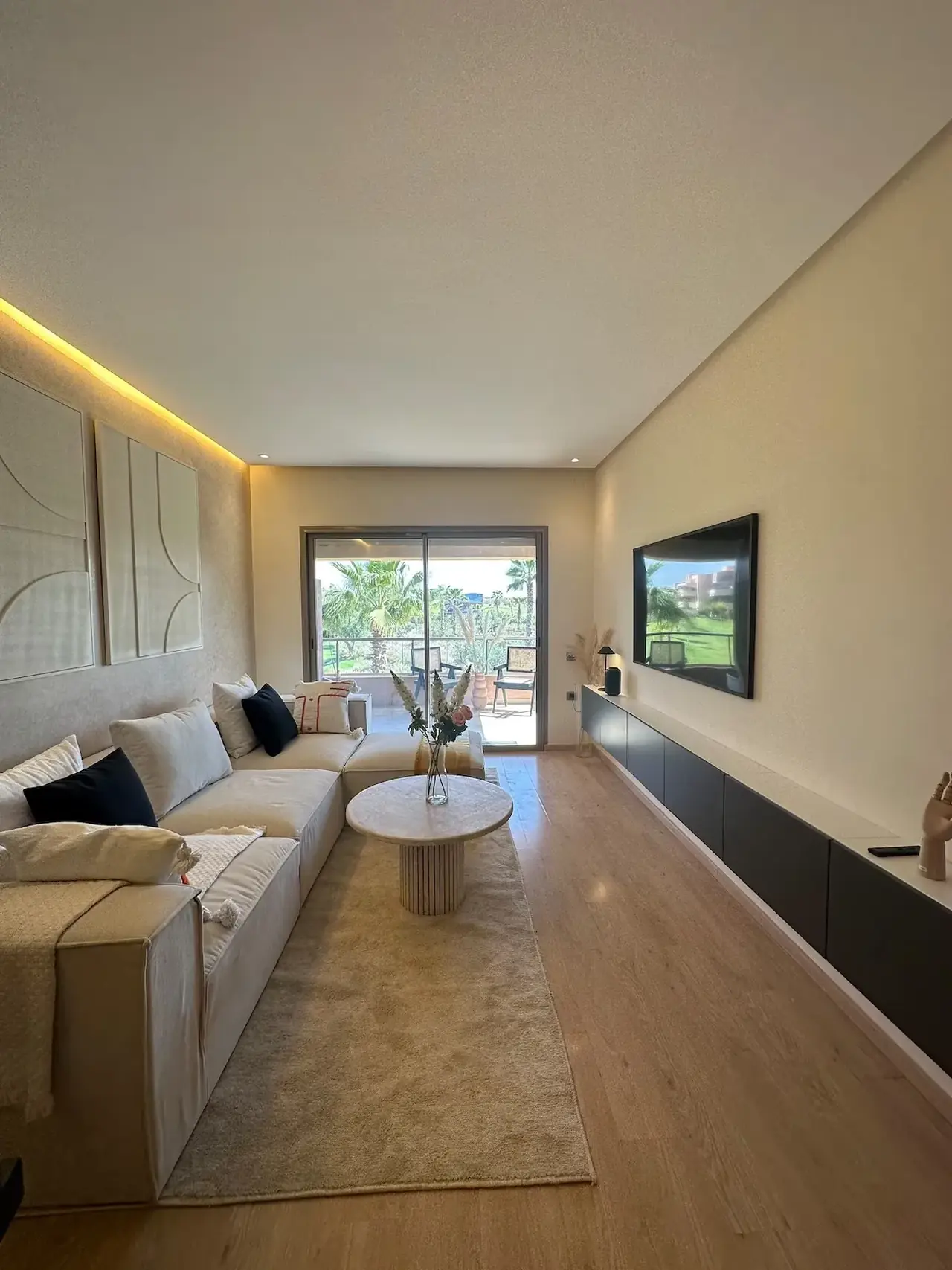 Un bel appartement à louer à Marrakech, doté d’un design moderne et élégant Un bel appartement à louer à Marrakech, doté d’un design moderne et élégant